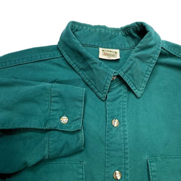 Five Brother Thick Cotton Button Shirt‎ - Picture 4 of 5